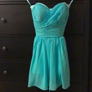 Strapless Turquoise Dress Size Small